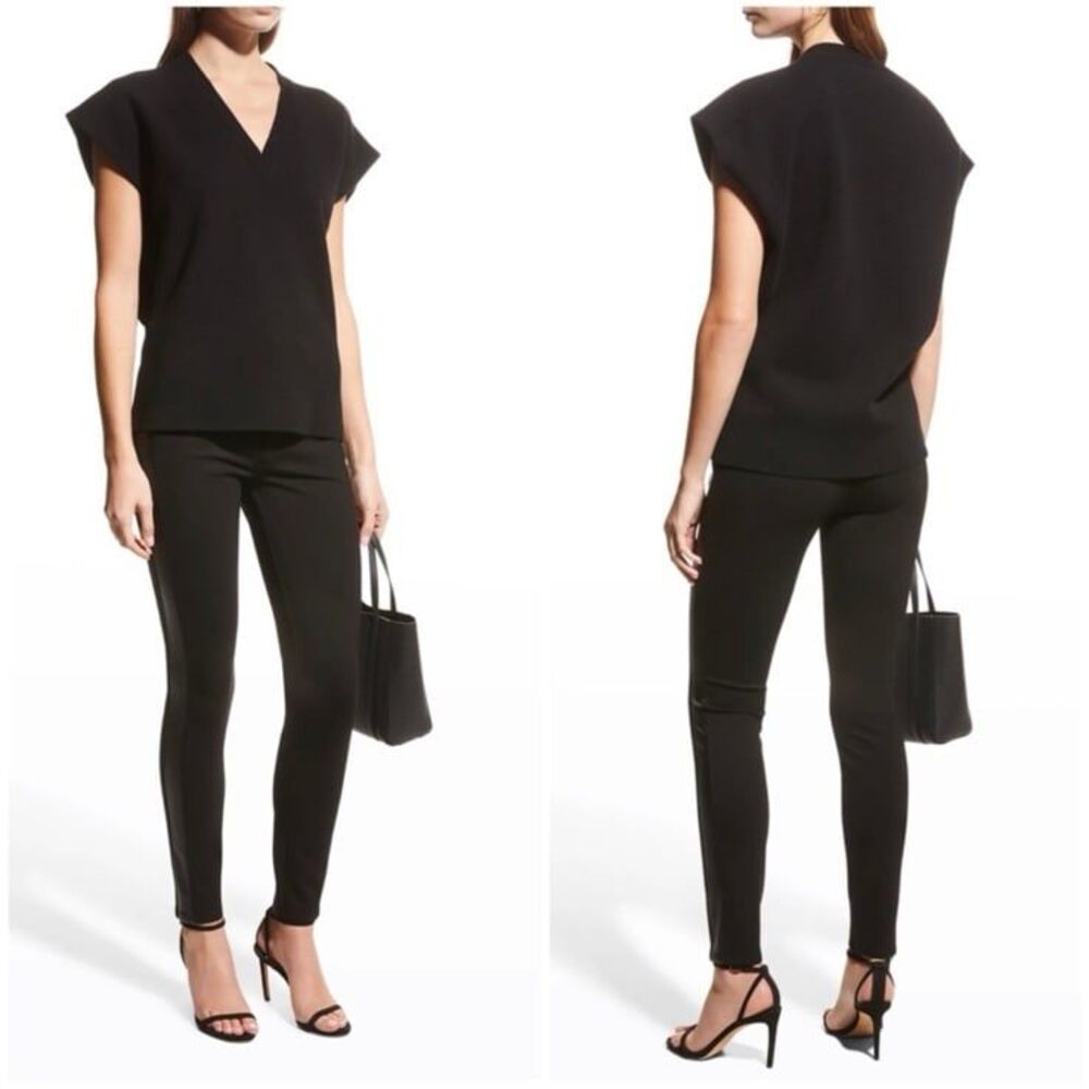 PAIGE Women's Slim Fit Karlee Transcend Knit Mid Rise Skinny Pants Black 30 EUC